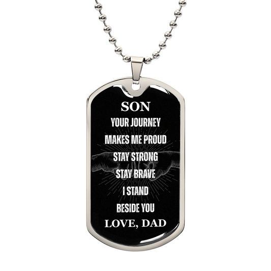 Son - Fist Bump Dog Tag