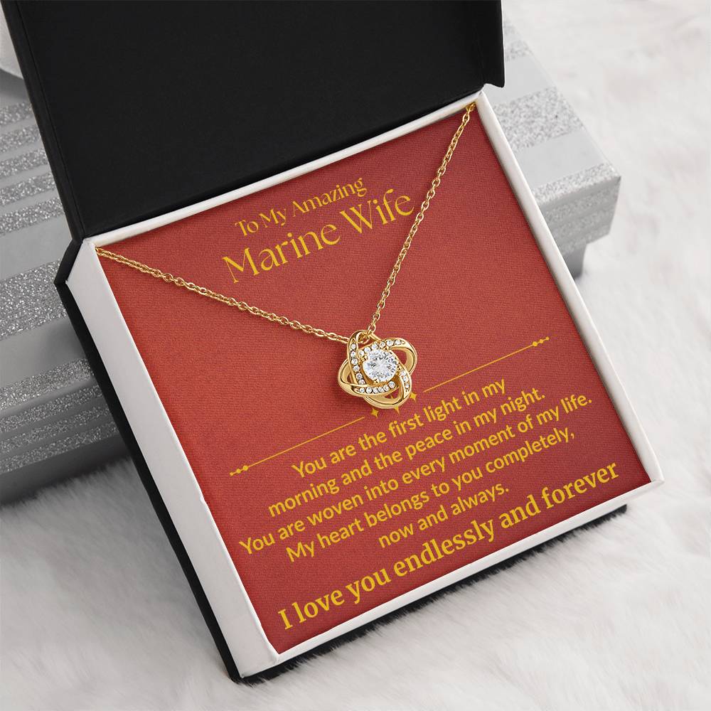 Marine Wife - "First Light" Love knot Necklace