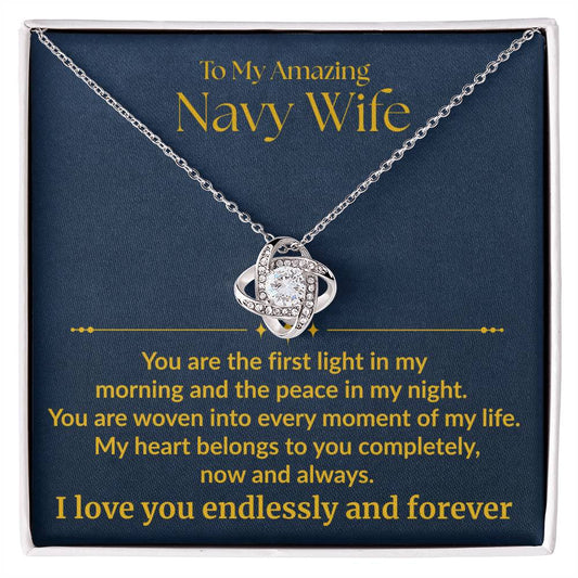 Navy Wife - "First Light" Love Knot Necklace