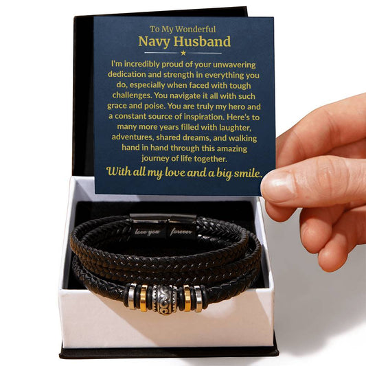 Navy Husband - Forever Bracelet
