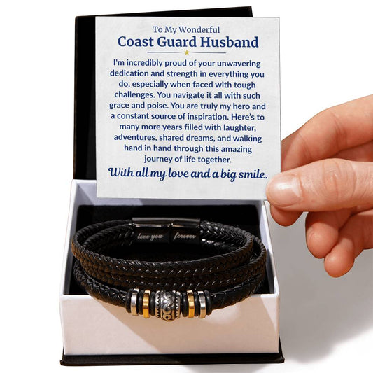 Coast Guard Husband - Forever Bracelet