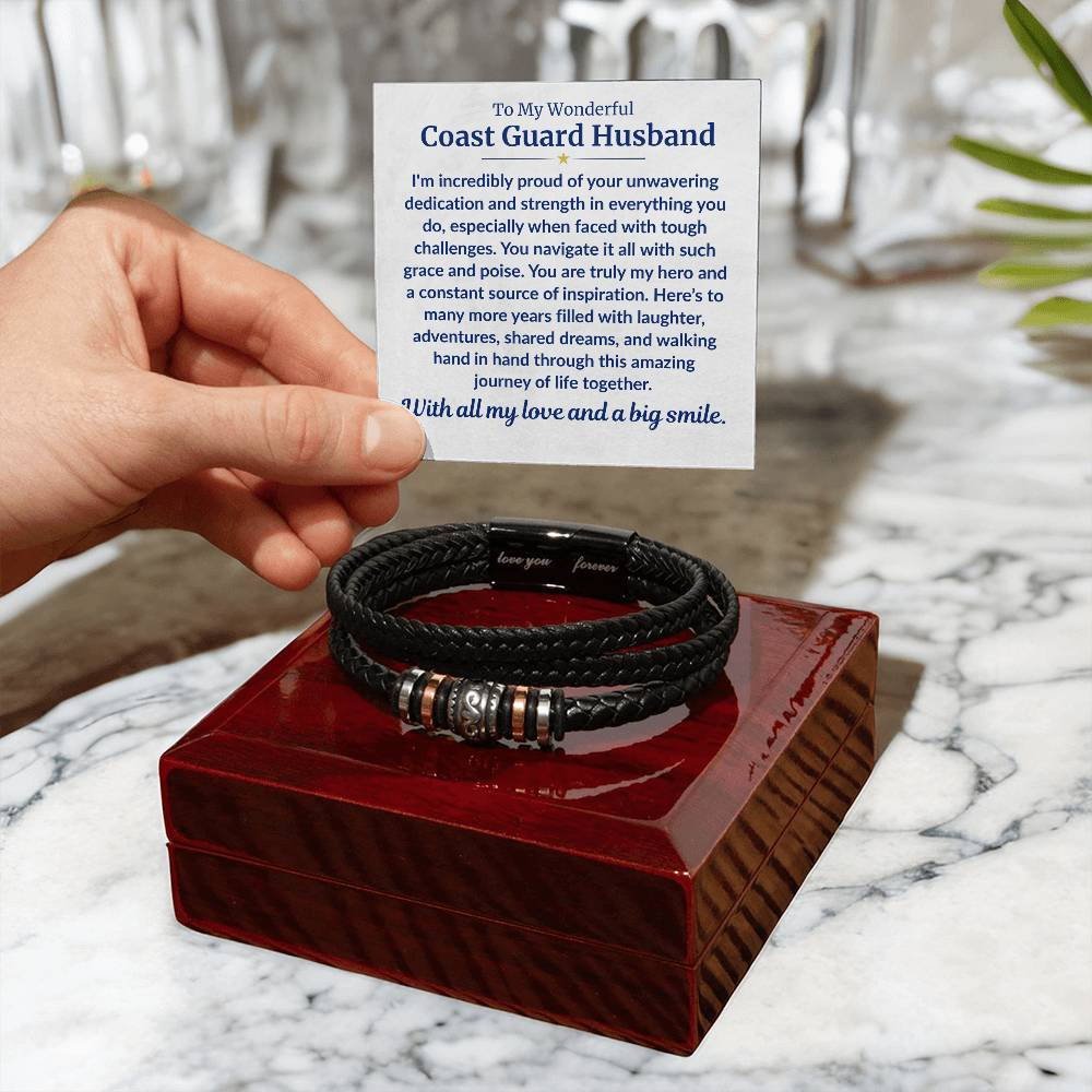 Coast Guard Husband - Forever Bracelet