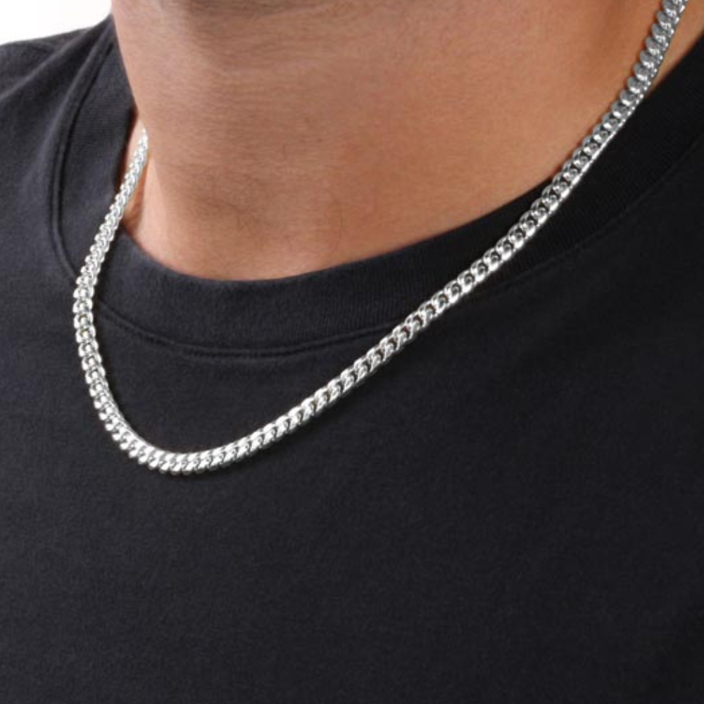 Navy Husband - "My Incredible Man" Cuban Link Chain