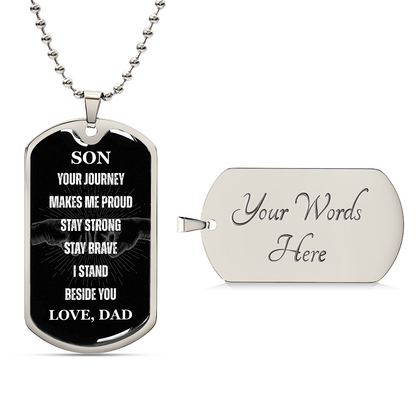Son - Fist Bump Dog Tag
