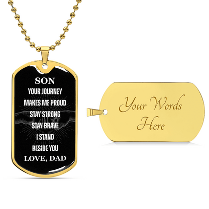 Son - Fist Bump Dog Tag
