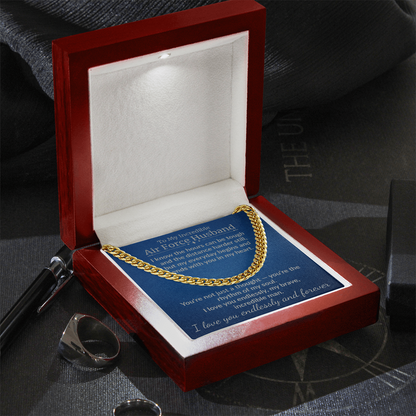 Air Force Husband - 'My Incredible Man" Cuban Link Chain