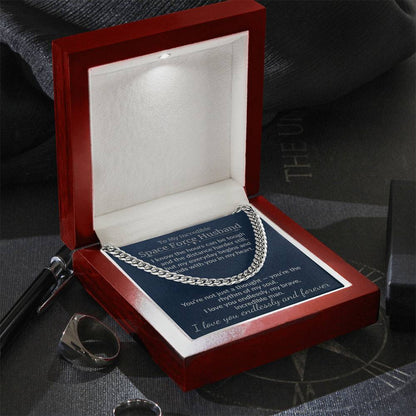 Space Force Husband - "My Incredible Man" Cuban Link Chain