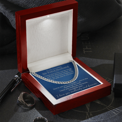 Air Force Husband - 'My Incredible Man" Cuban Link Chain