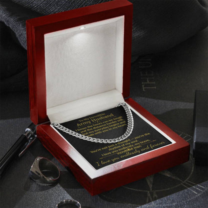 Army Husband - "My Incredible Man" Cuban Link Chain