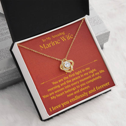 Marine Wife - "First Light" Love knot Necklace