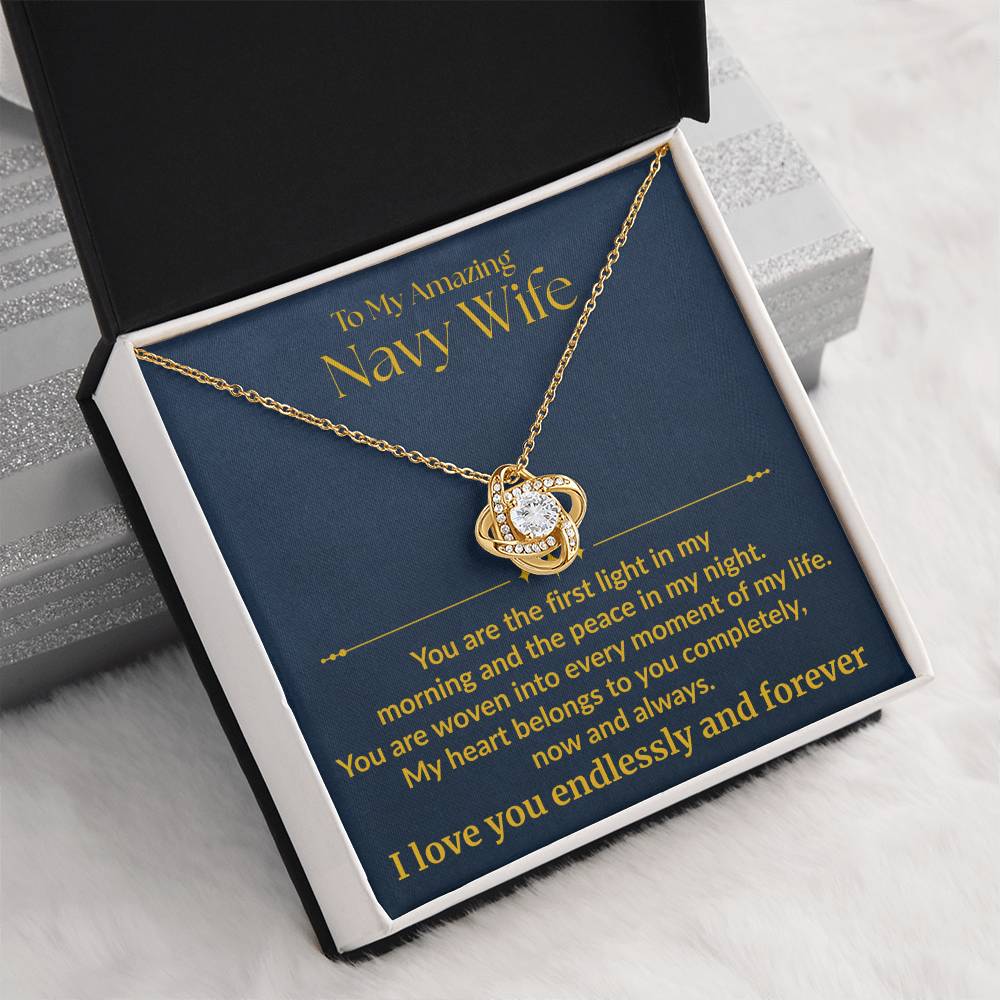Navy Wife - "First Light" Love Knot Necklace