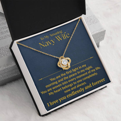 Navy Wife - "First Light" Love Knot Necklace