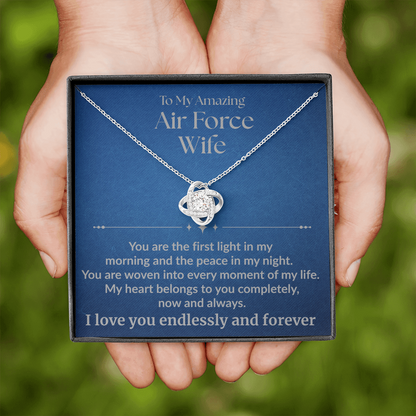 Air Force Wife - "First Light" Love Knot Necklace