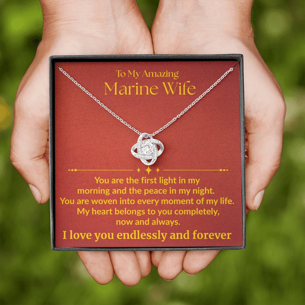 Marine Wife - "First Light" Love knot Necklace