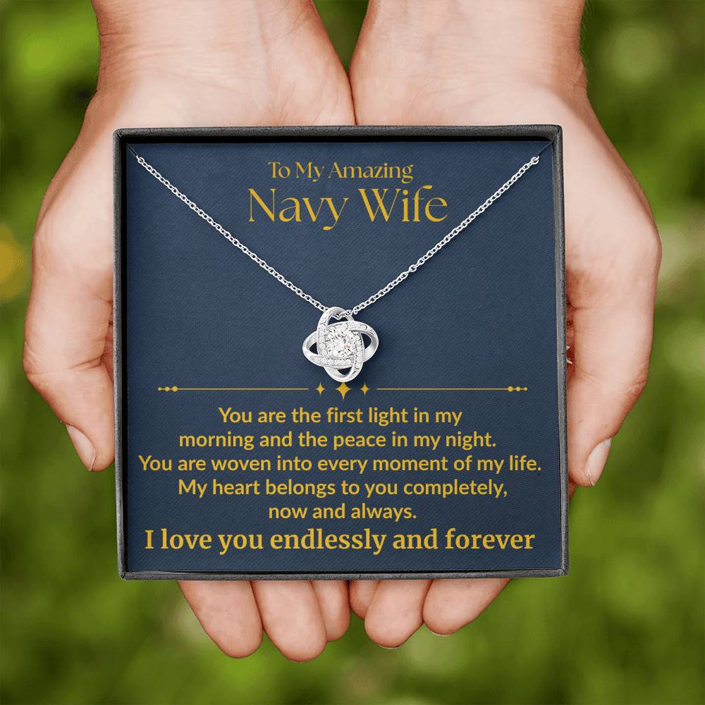 Navy Wife - "First Light" Love Knot Necklace