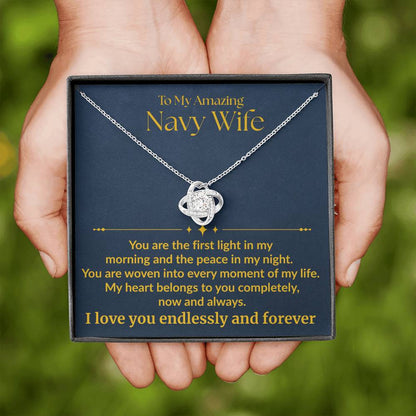 Navy Wife - "First Light" Love Knot Necklace