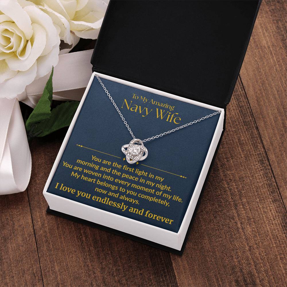 Navy Wife - "First Light" Love Knot Necklace