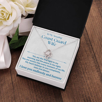 Coast Guard Wife - "First Light" Love Knot Necklace