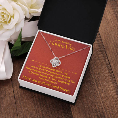Marine Wife - "First Light" Love knot Necklace