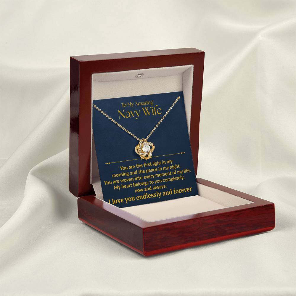 Navy Wife - "First Light" Love Knot Necklace
