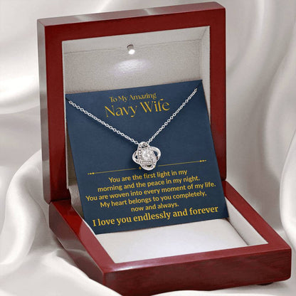 Navy Wife - "First Light" Love Knot Necklace