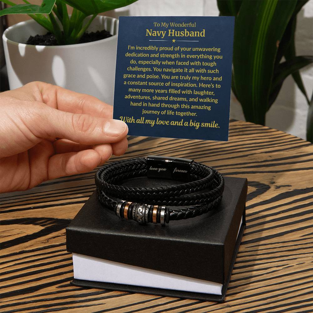 Navy Husband - Forever Bracelet