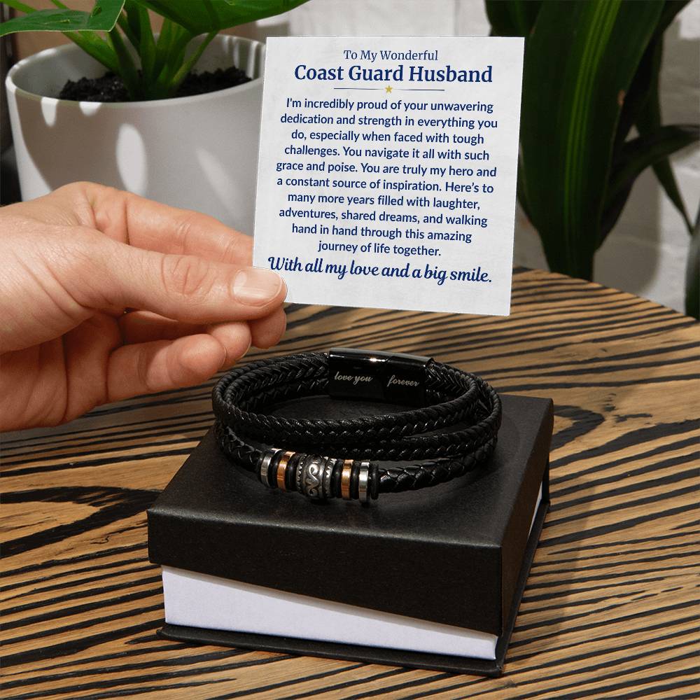 Coast Guard Husband - Forever Bracelet