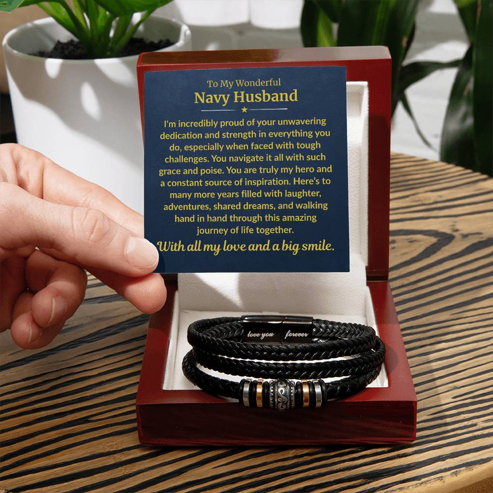 Navy Husband - Forever Bracelet