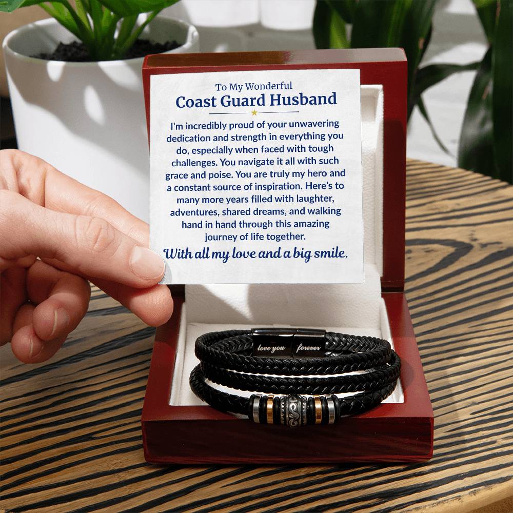 Coast Guard Husband - Forever Bracelet
