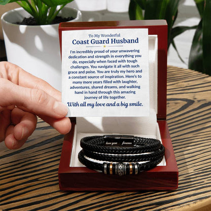 Coast Guard Husband - Forever Bracelet