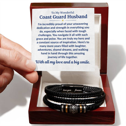 Coast Guard Husband - Forever Bracelet