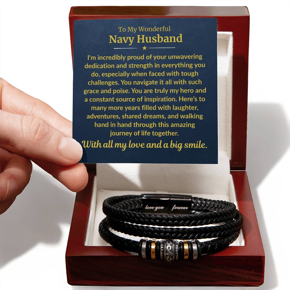 Navy Husband - Forever Bracelet